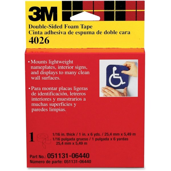 3M® Cinta Doble Faz 4026 3/4″ x 36 Yds