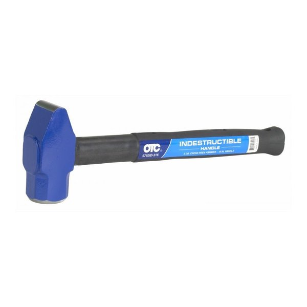 Otc Cross Peen Hammer, 3lb, 16" Handle 5792ID-316