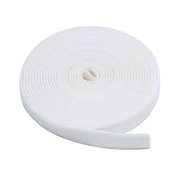 Monoprice Reclosable Fastener, 5 yds, 3/4" Wd, White 5829