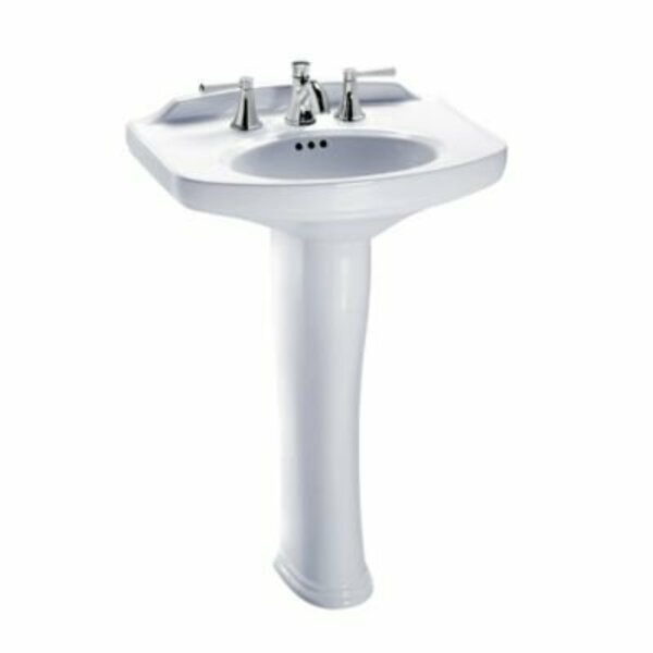 Toto Single Hole Mount, 1 Hole Dartmouth, Pedestal Lavatory, Single Hole, Cotton LPT642#01