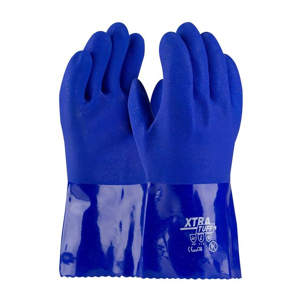 Pip 12" Chemical Resistant Gloves, PVC, L, 12PK 58-8656/L