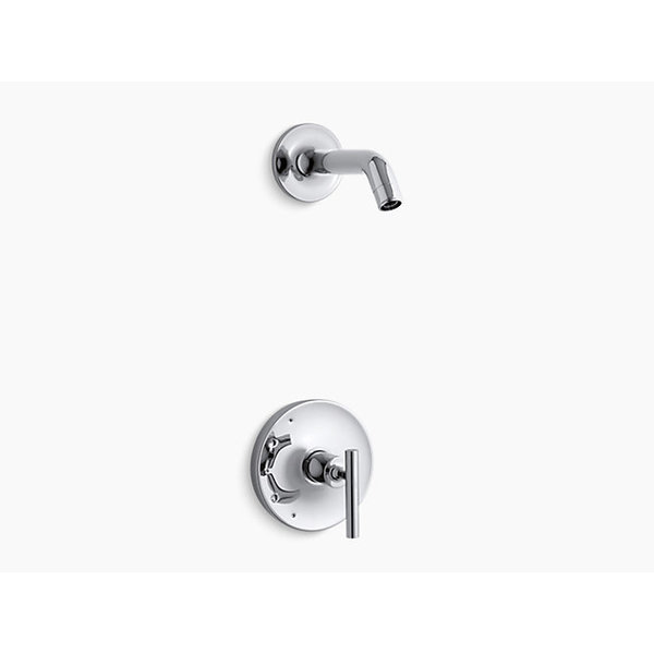 Kohler Purist(R) Rite-Temp(R) Shower Valve Trim With Lever Handle, Less Showerhead TLS14422-4-CP