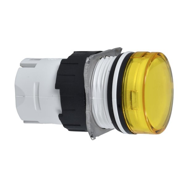 Schneider Electric Head for pilot light, Harmony XB6, yellow, 16mm, integral LED ZB6AV5