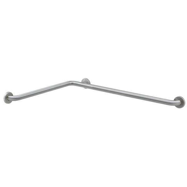Bobrick 39-7/8" x 27-7/8" L, Horizontal, Stainless Steel, Two-Wall Shower/Tub Compartment Grab Bar, Satin 68616