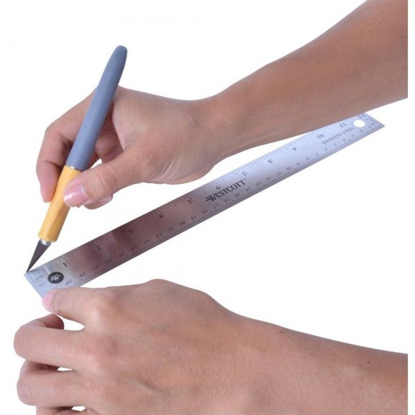 Westcott Titanium Bonded Hobby Knife With Cushion Grip Handle and #11 Blade  (13974)