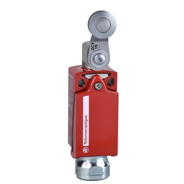 Telemecanique Sensors Limit Switch, Roller Lever, Rotary, 2NC/1NO, 5A @ 240V AC, Actuator Location: Side XCSD3919N12