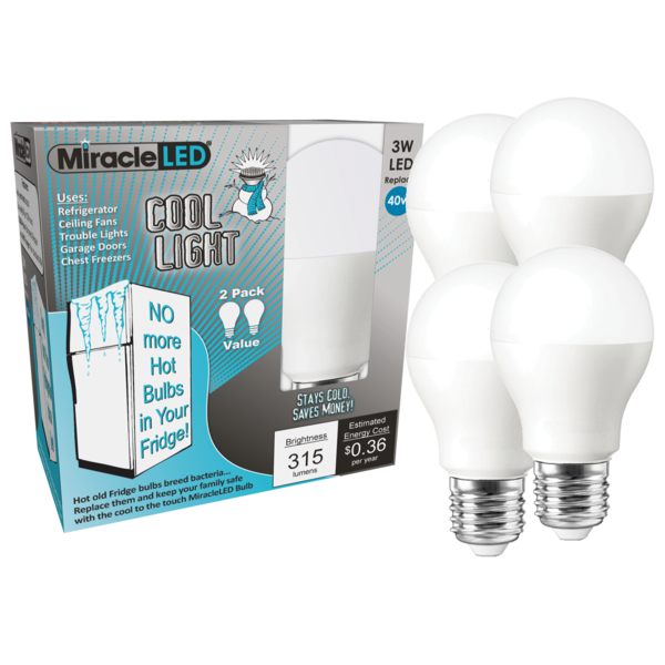 Miracle Led Refrigerator and Freezer Light Energy Saver LED Bulb Cool White 602184