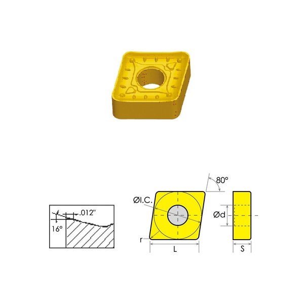 Hhip CNMG-543-DR Coated Carbide Insert 6048-0543