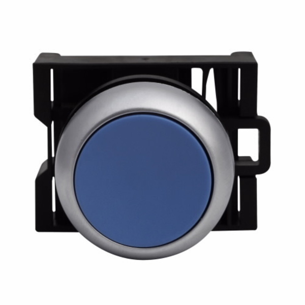 Eaton Flush Push Button, Blue, Non-Illum, 22mm M22-DR-B