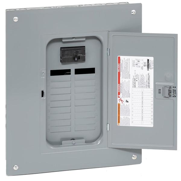 Square D Load Center, QO, 20 Spaces, 100A, 120/240V AC, Main Circuit Breaker, 1 Phase QO120M100PC