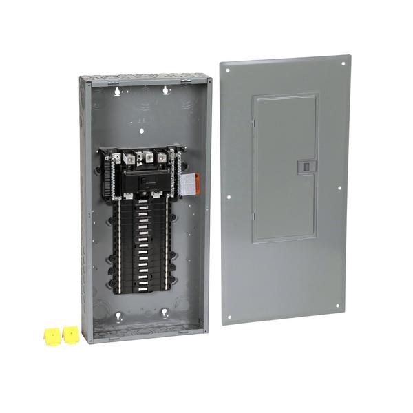 Square D Load Center, QO, 30 Spaces, 200A, 120/240V AC, Main Circuit Breaker, 1 Phase QO130M200PC