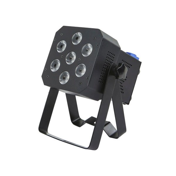 Monoprice Stage Light, 12 W x 7 LED Par, Rgbaw Uv 612745