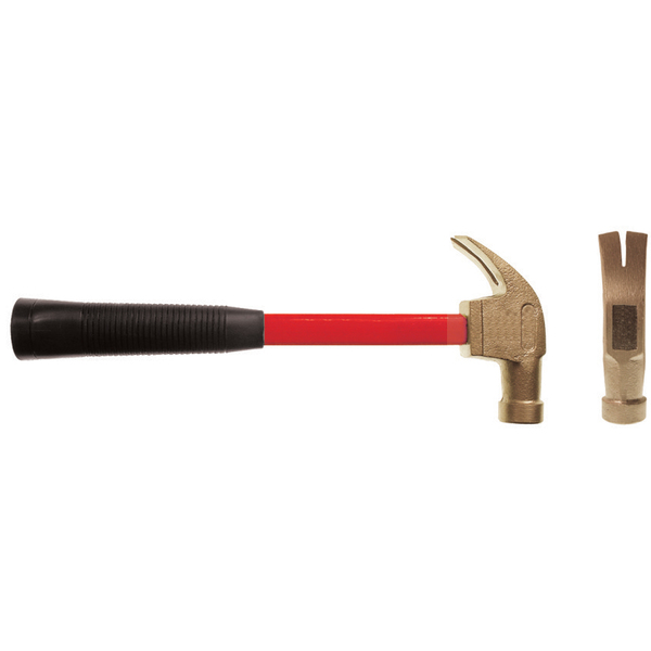 Cs Unitec Non Sparking Hammer, Claw, 1 lb, Aluminum Bronze EX122U-0100A