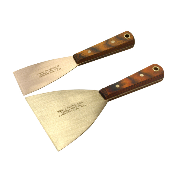 Cs Unitec Non Sparking Putty Knives, 100mm, Beryllium Copper EX408-100B