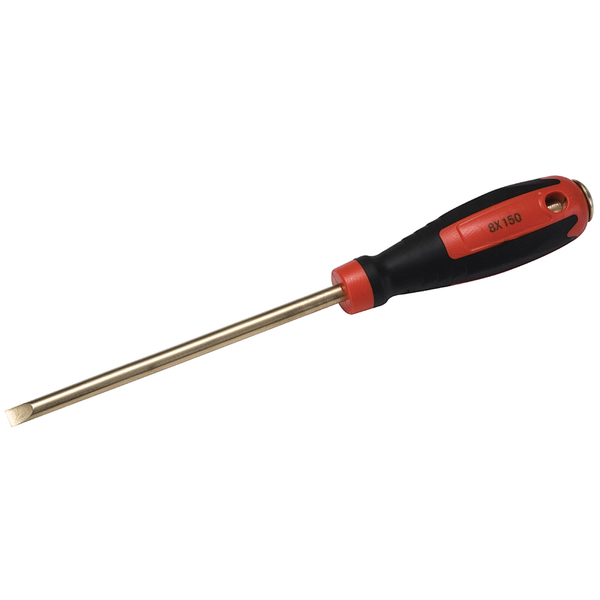 Cs Unitec Non Sparking Screwdriver, Striking, 8x150mm, Beryllium Copper EX801S-8B