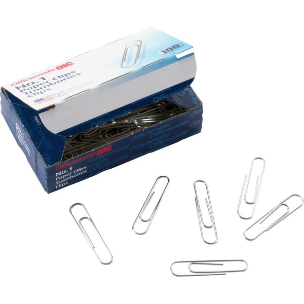  Officemate Giant Paper Clips, Pack of 10 Boxes of 100 Clips  Each (1,000 Clips Total) (99914) : Office Paper Clamps : Office Products