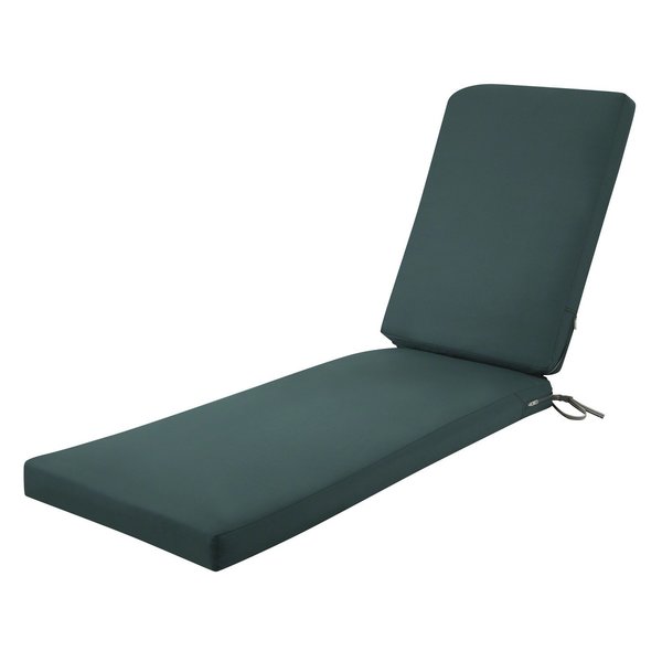 Classic Accessories Ravenna Chaise Cushion, Mallard Green, 72"x21"x3" 62-001-MGREEN-EC