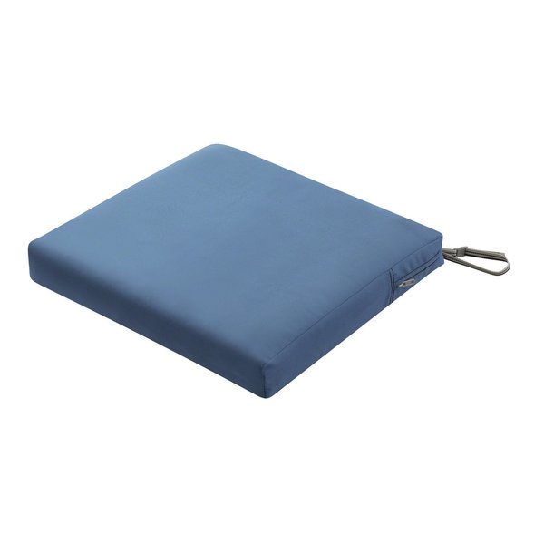 Classic Accessories Ravenna Seat Cushion, Empire Blue, 21"x19"x3" 62-009-EMBLUE-EC