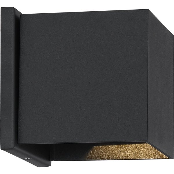 Nuvo Lightgate LED Sconce - 5W Black Finish 3000K 62/1466