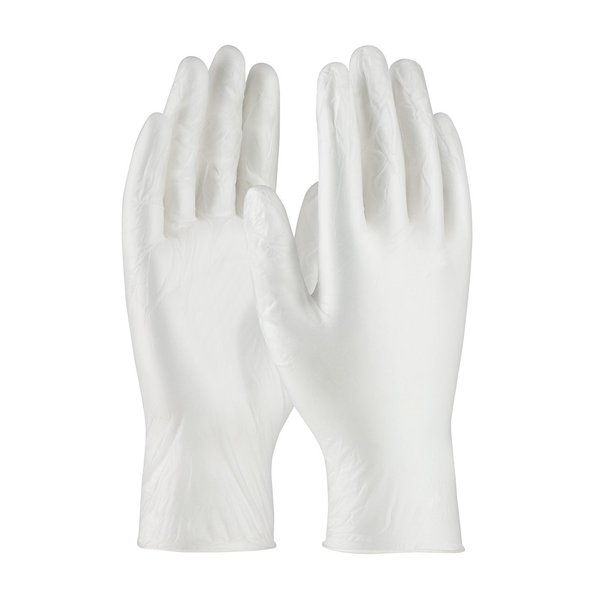 Pip Disposable Gloves, 0.08mm Palm, Vinyl, M, 100 PK, Translucent White 64-V3000PF/M