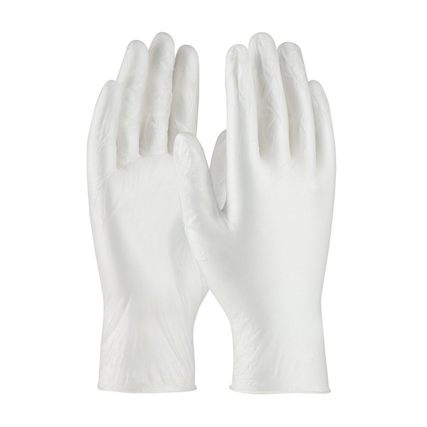 Pip Ambi-dex 64-V3000, Disposable Gloves, 0.08mm Palm, Vinyl, Powdered, XS, 100 PK, Translucent White 64-V3000PF/XS