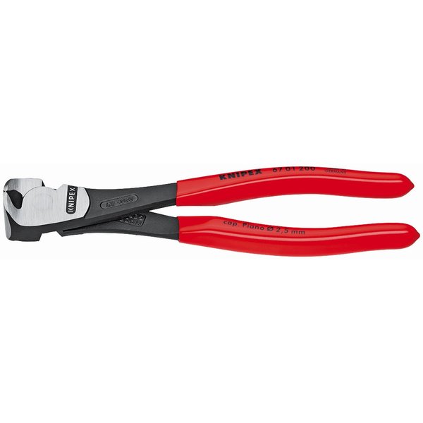 Knipex High Leverage End Cutting Nippers, 8 67 01 200 SBA