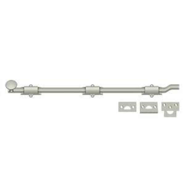 Deltana Surface Bolt With Off-Set, Heavy Duty Satin Nickel 18" FPG1815