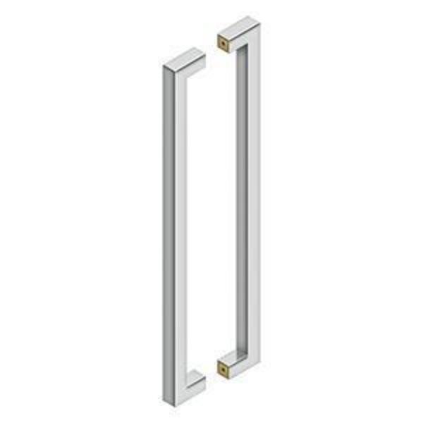 Deltana Back To Back Contemporary Pull Bright Stainless Steel 24" SSPBB2410U32