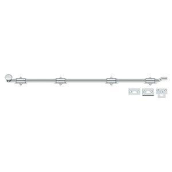 Deltana Surface Bolt With Off-Set, Heavy Duty Bright Chrome 42" FPG4226