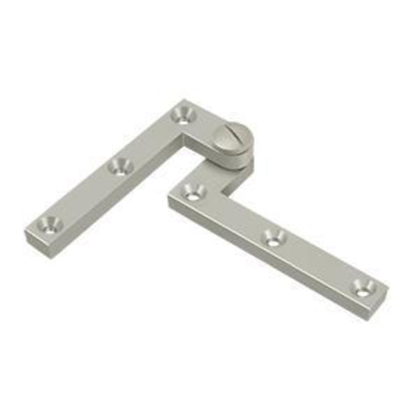 Deltana Satin Nickel Pivot Hinge, Holes per Leaf: 3 PH60U15