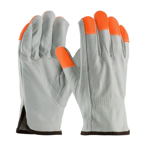 Pip Leather Drivers Gloves, Reg Grd, 2XL, PK12 68-163HV/XXL