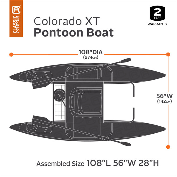 Classic Accessories Colorado XT Pontoon Fishing Boat