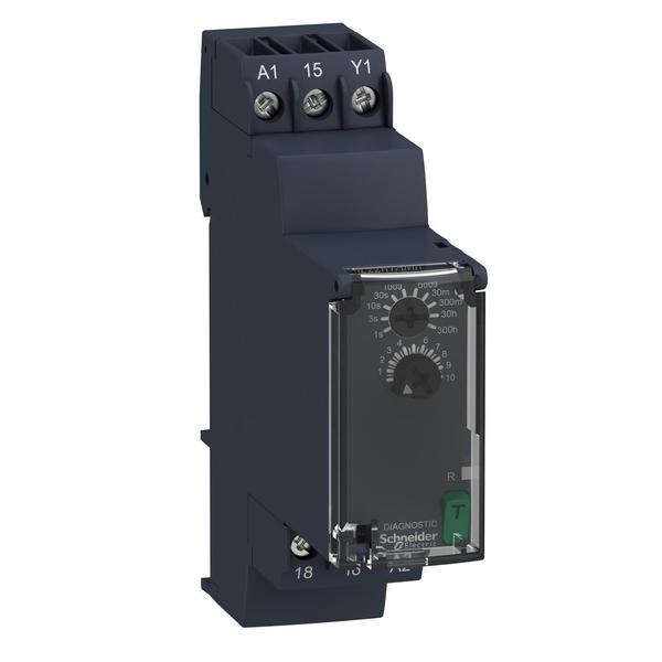 Schneider Electric Dual function relay, Harmony Timer Relays, A, 1 CO, 0.05s...300h, power on delay, 24...240V AC DC RE22R1AMR