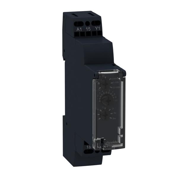 Schneider Electric Multifunction relay, Harmony Timer Relays, 8A, 1CO, 0.1s..10h, power on delay, 12...240V AC DC RE17RMMW