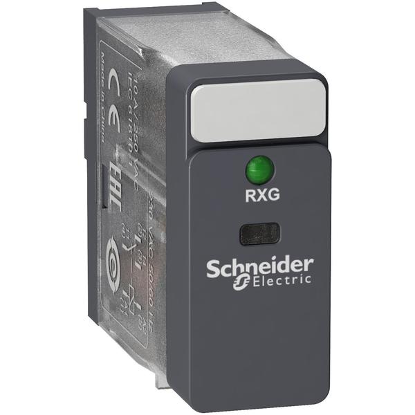 Schneider Electric Interface plug in relay, Harmony Electromechanical Relays, 10A, 1CO, with LED, 24V AC RXG13B7