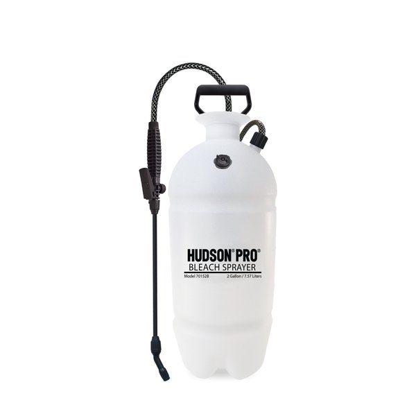 Hudson 2 Gallon Bleach Compression Sprayer, 2 gal, Polyethylene Tank, 7.5 In Hose Length 70152B