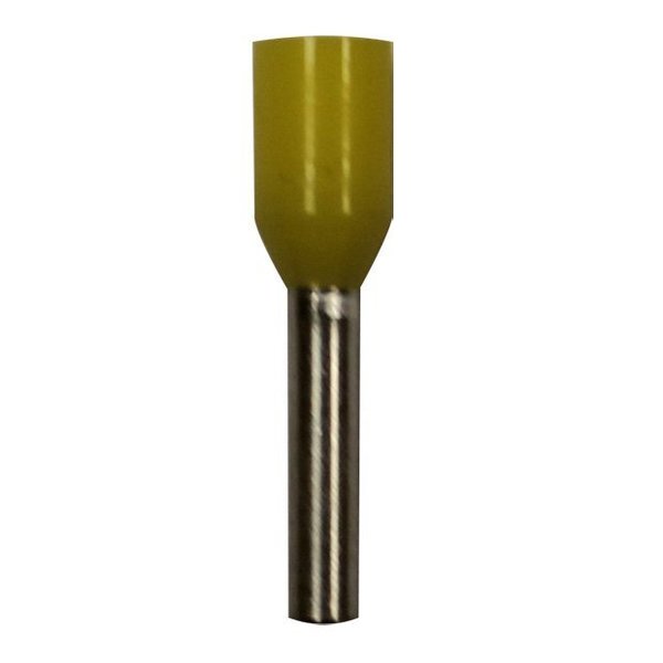 Eclipse Tools Wire Ferrule, Yellow, 18 AWG, PK100 701-014-100