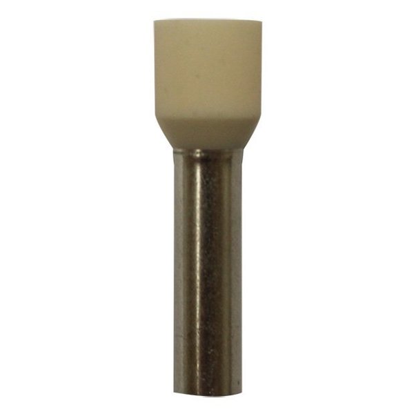 Eclipse Tools Wire Ferrule, Ivory, 8 AWG, 18mm, PK100 701-040