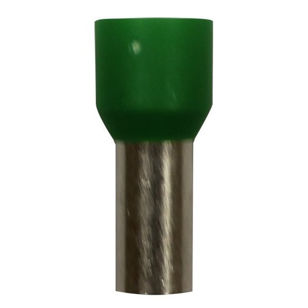 Eclipse Tools Wire Ferrule, Green, 6 AWG, 12mm, PK100 701-041