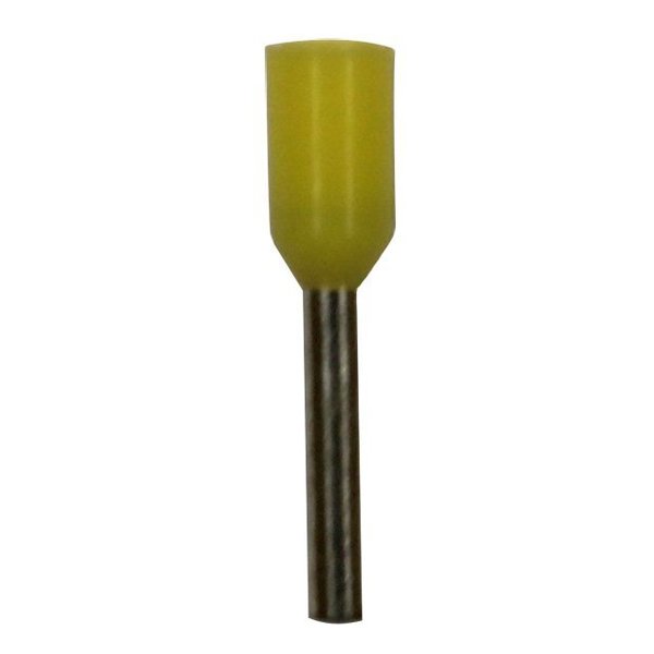 Eclipse Tools Wire Ferrule, Yellow, 24 AWG6mm.PK500 701-104