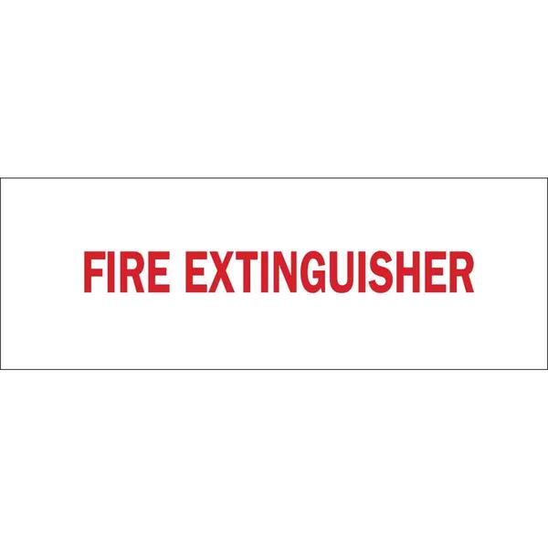 Brady Fire Extinguisher Sign, 3-1/2X10", FEXT 85256