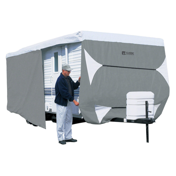 Classic Accessories Toy Hauler Cover, 22 ft.-24 ft. L RVs Grey 73363