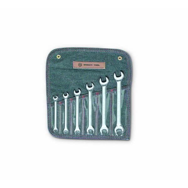 Wright Tool Open End Wrench 6 Piece Set - Full Polis 740