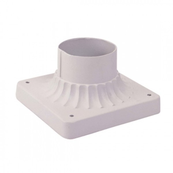 Livex Lighting Textured White Outdoor Pier Mount Adapte 7507-13