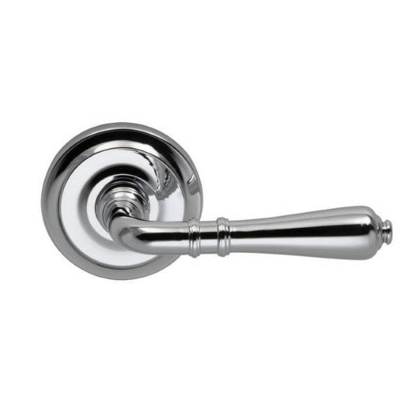 Omnia Lever 2-5/8" Rose Pass 2-3/8" BS T 1-3/8" Doors Bright Chrome 752 752/00.PA2