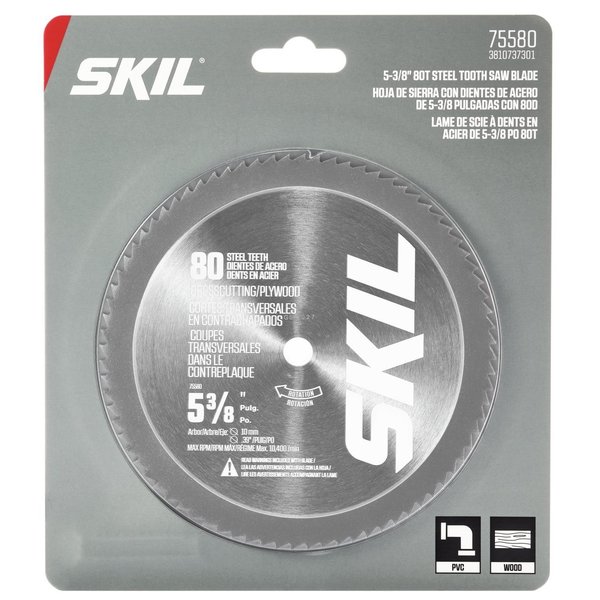 Skil Steel CSB Vnl Plst Plwd 75580 5-3/8" 80T 75580