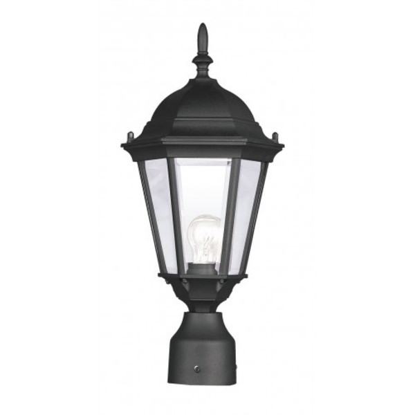Livex Lighting Textured Black Outdoor Post Top Lantern,  7558-14