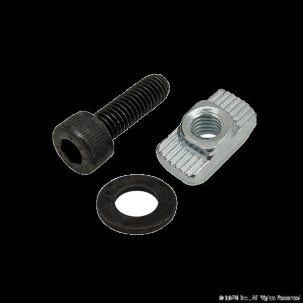 80/20 M5 Socket Head Cap Screw, Black Zinc Plated Steel, 16 mm Length 75-3483