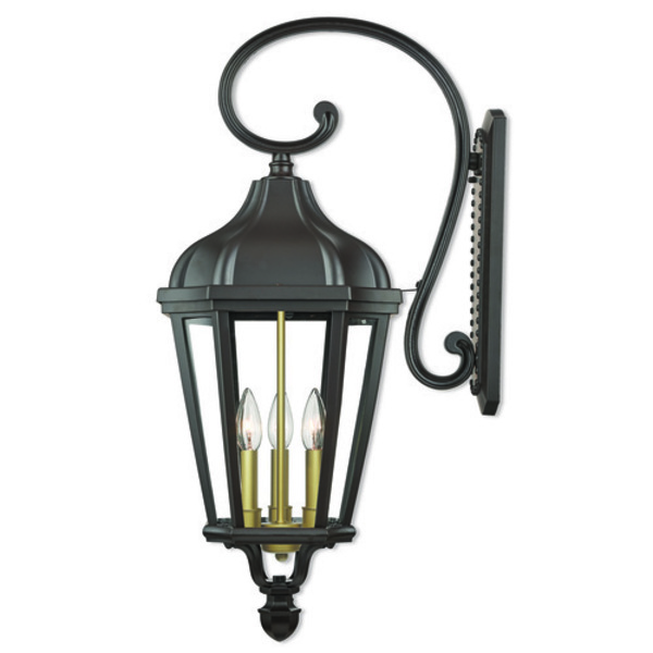 Livex Lighting Morgan 3 Light Bronze Outdoor Wall Lante 76192-07