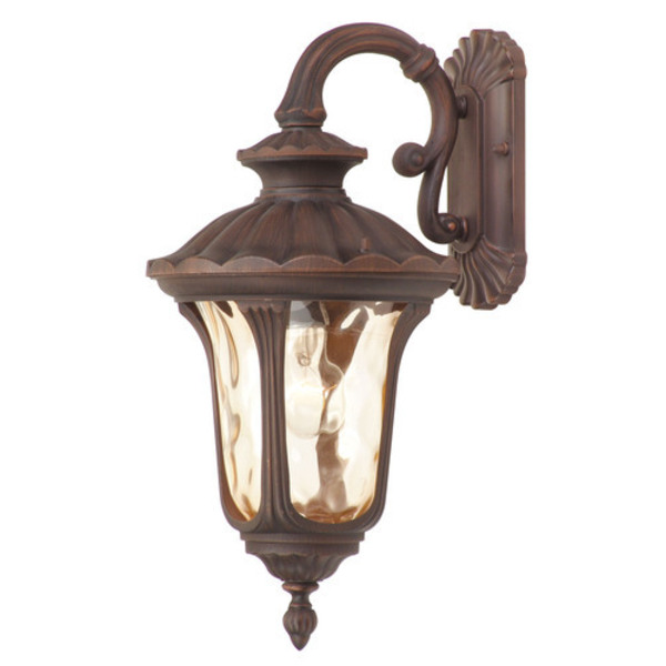 Livex Lighting Oxford 1 Light Imperial Bronze Outdoor Wall Lantern 7653-58